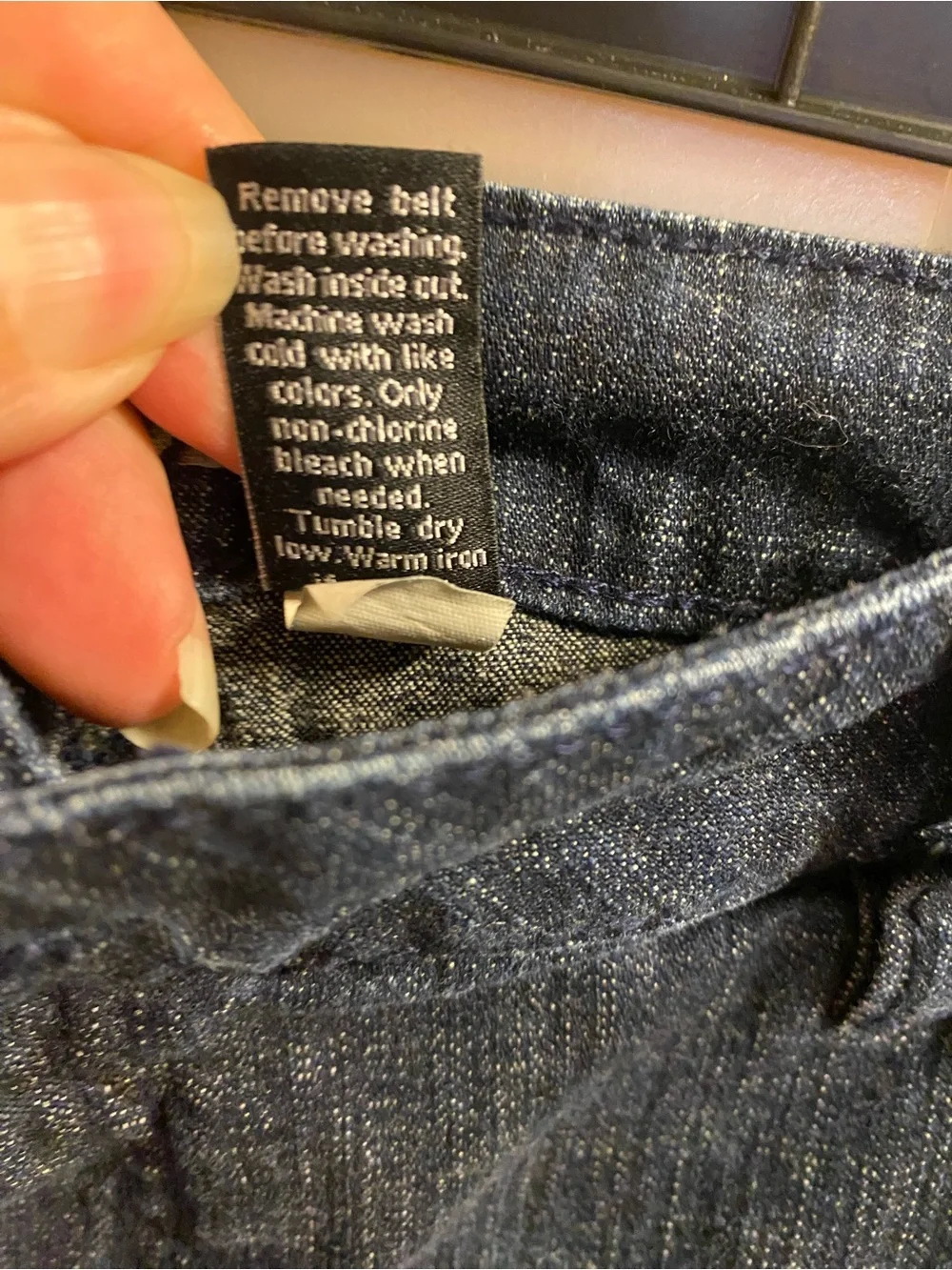 Apt 9 Jeans Shorts 14 Bermuda Dark Blue Denim Stretch